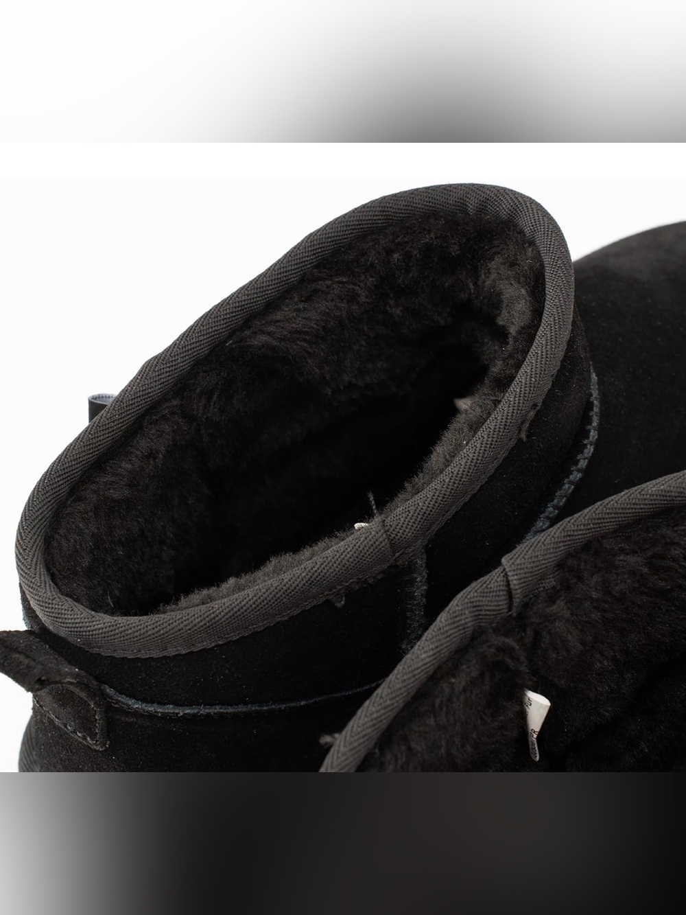 NWT Swalker Snow Boots Suede Faux Fur Lining Booties Slip Comfort Ankle Boots - Picture 4 of 7